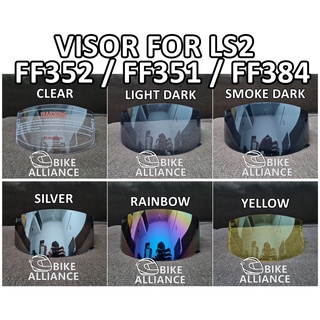 หมวกกันน็อค แบบใส สีแดงรุ้ง สําหรับ LS2 FF352 FF351 FF384 352 351 384