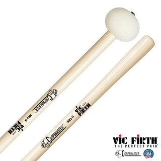 Vic Firth® ไม้กลอง MB3H ไม้กลองใหญ่มาร์ชชิ่ง หัวไม้สักหลาดแข็ง เหมาะสำหรับกลองเบสขนาด 26 – 28 นิ้ว ** Made in U.S.A. **