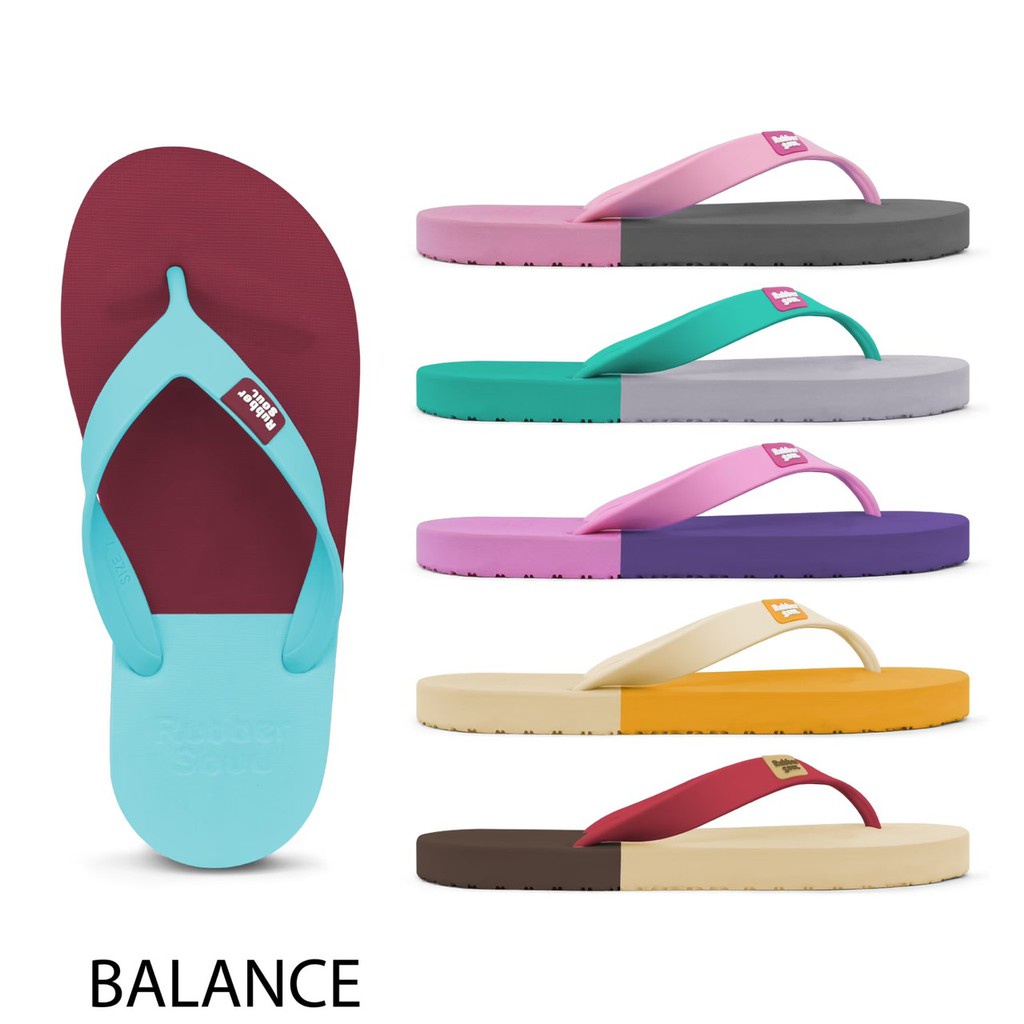 รองเท้าแตะเข้าเฝือก Rubber Soul รองเท้าแตะ รุ่น Balance WOMEN SET1