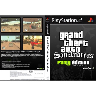 แผ่นเกมส์ PS2 Grand Theft Auto San Andreas PTMG Edition v2.1    คุณภาพ ส่งไว (DVD)