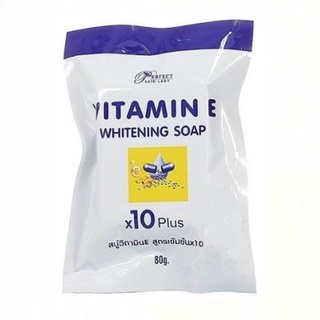 สบู่วิตามินอี VITAMIN E WHITENING SOAP X10 Plus สบู่วิตามินE สูตรเข้มข้น