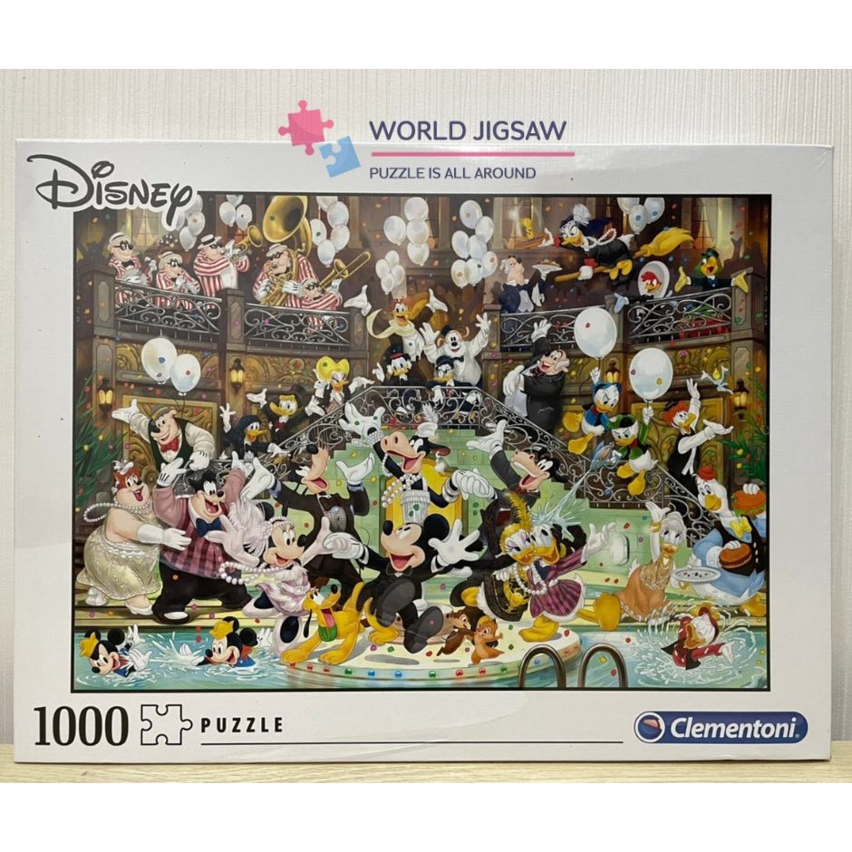 Clementoni: Mickey 90 Years 1,000 Pieces, disney, jigsaw puzzle, จิ๊กซอว์ 1000 ชิ้น