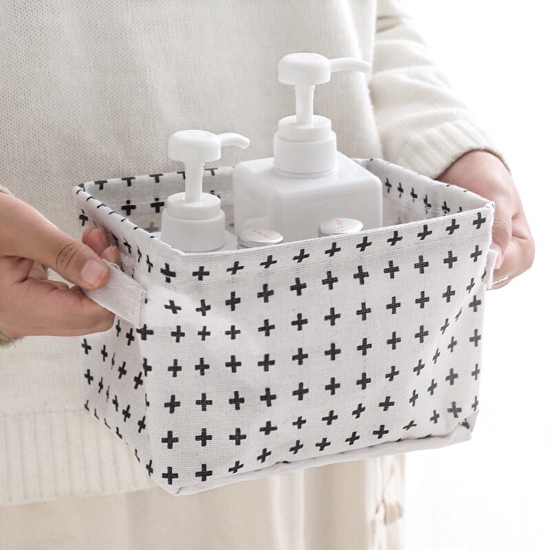 ตะกร้าผ้าเก็บของ  กล่องผ้าเก็บของ กล่องผ้าอเนกประสงค์ แบบพับได้ - รูปที่ 7