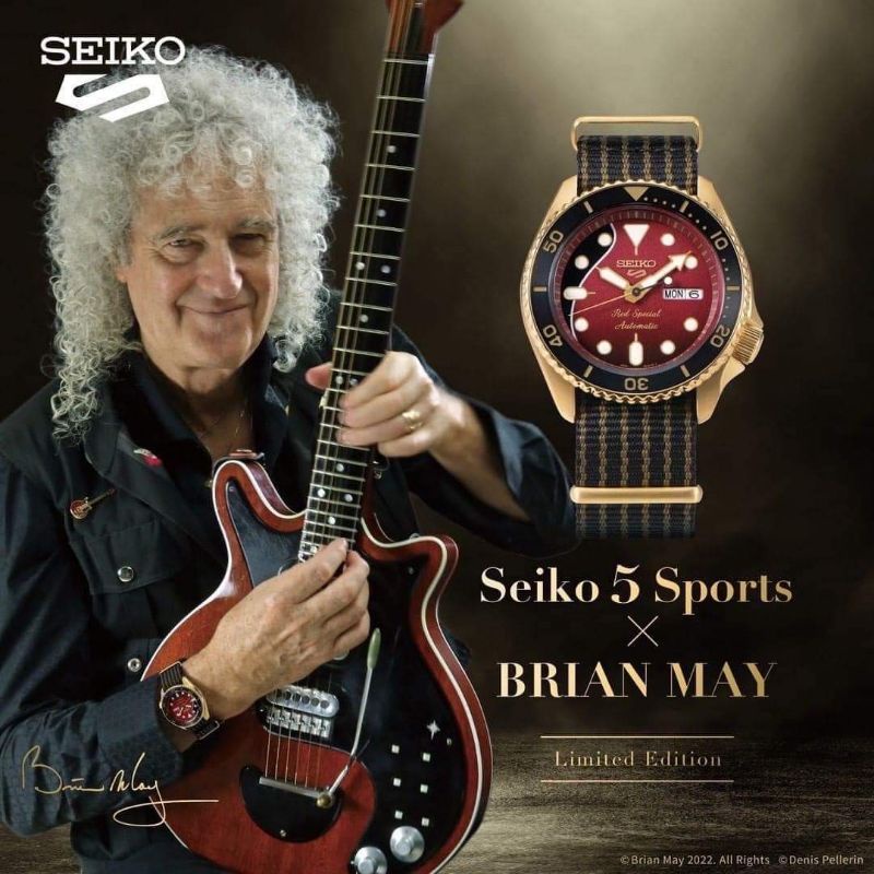 ✅แท้100% srph80k1 Seiko 5 Sports X Brian May Limited Edition