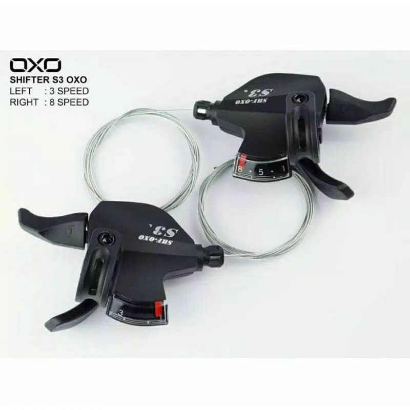 SHIFTER OXO S2 3 X 8 SPEED SHIFTER MTB 8SPEED
