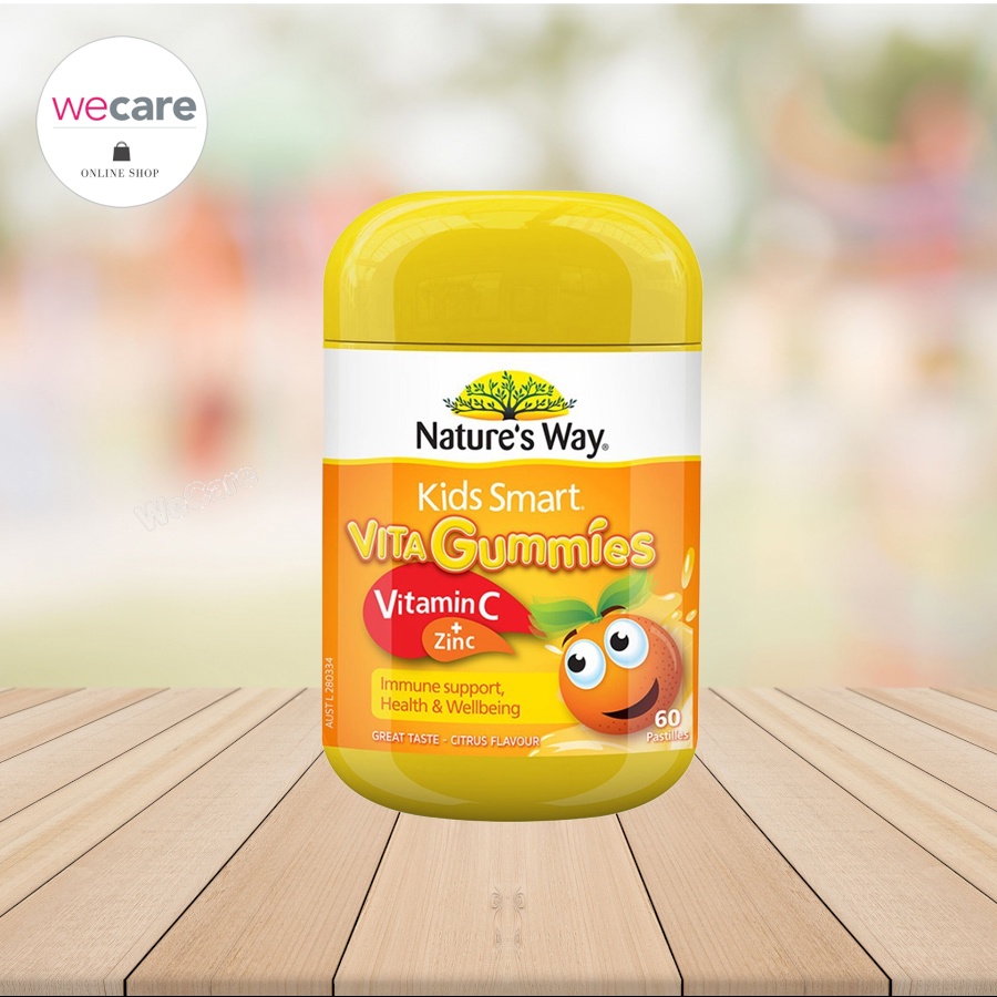 Nature's way Kids Vita Gummies Vitamin C+ Zinc (60เม็ด) เนเจอร์เวย์ คิดส์ ไวต้า กัมมี่
