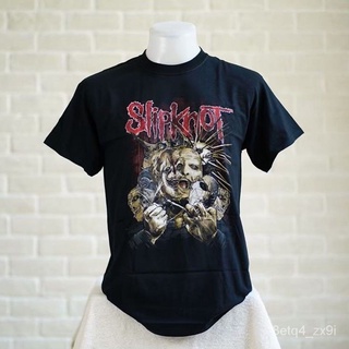 เสื้อยืดผ้าฝ้ายพิมพ์ลายแฟชั่น เสื้อวง Slipknot ลิขสิทธิ์แท้100% Vxxa