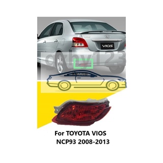 ไฟเบรกกันชนหลัง อะไหล่หมายเลข 81590-0D030 81580-0D030 สําหรับ TOYOTA VIOS NCP93 2008 2009 2010 2011 2012 2013