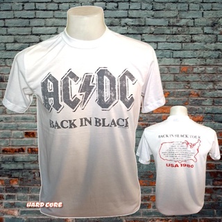 เสื้อวง AC DC วงร็อค ไม่มีตะเข็บข้าง คอฟิต ป้ายUSA เสื้อร็อค เสื้อผู้ชาย เสื้อทัวร์ วงดนตรีร็อคต่างประเทศ1