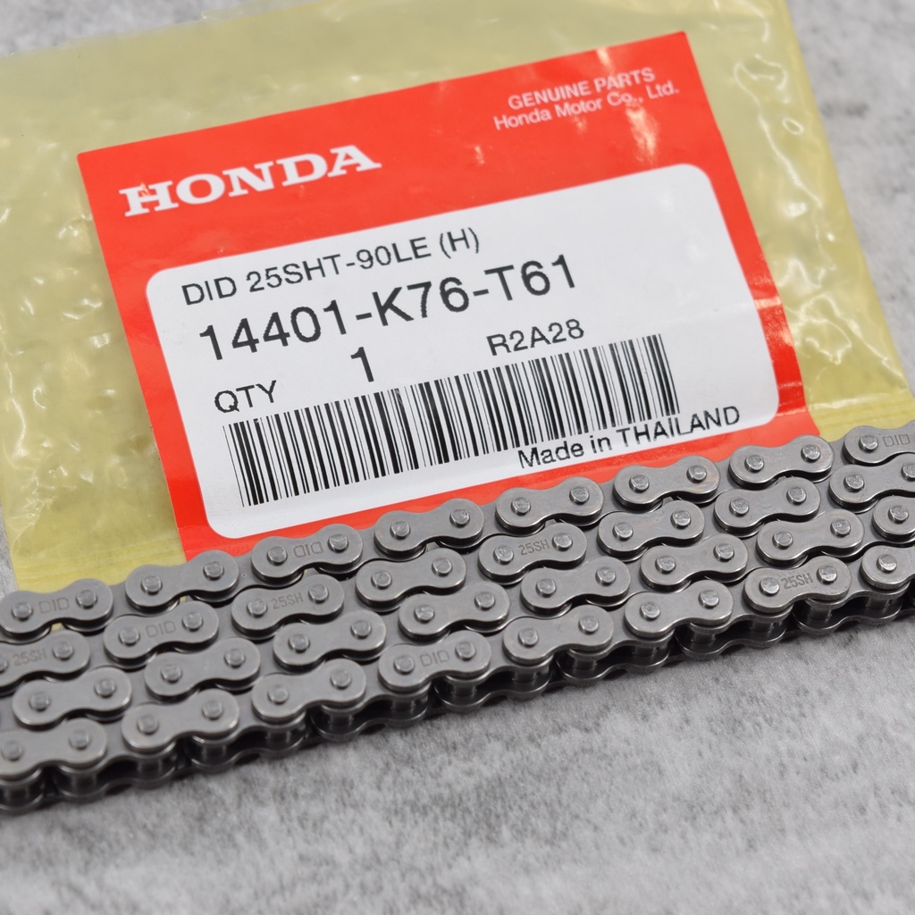 โซ่ราวลิ้น (90ข้อ) (DAIDO) เวฟ110i ปี2021+ แท้ศูนย์ ราคา/1เส้น 14401-K76-T61ใช้รัหส14401-k1m-T01