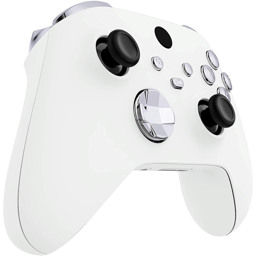 โครเมี่ยมชุดปุ่มโลหะ Lb Rb Lt Rt ทริกเกอร์ทริกเกอร์ Abxy D-Pad จอยสติ๊กสําหรับ Xbox Series X S
