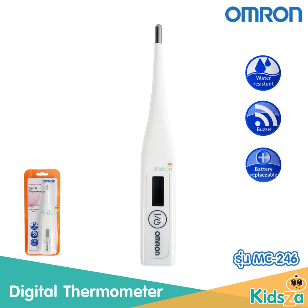 Omron ปรอทวัดไข้ดิจิตอล เทอร์โมมิเตอ Digital Thermometer รุ่น MC-246