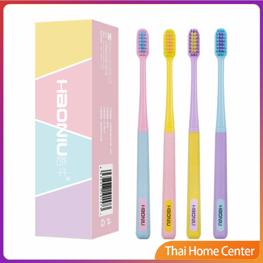 แปรงสีฟัน สีพาสเทล สไตล์ญี่ปุ่น สวย น่ารัก น่าใช้ พร้อมส่ง ราคาต่อ ชิ้น แปรงลิ้น Ice cream toothbrush