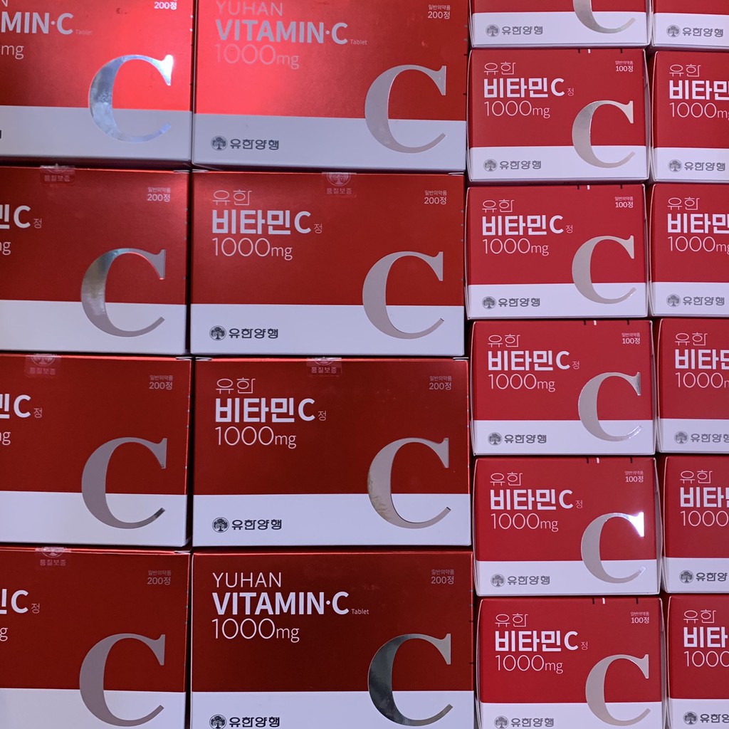 Yuhan Vitamin C 1000 Mg ว ตาม นพ จ น Shopee Thailand