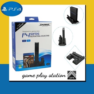 ps4 series multifunctional cooling stand ( ฐานตั้งเครื่อง + พัดลม + แท่นชาร์จ )