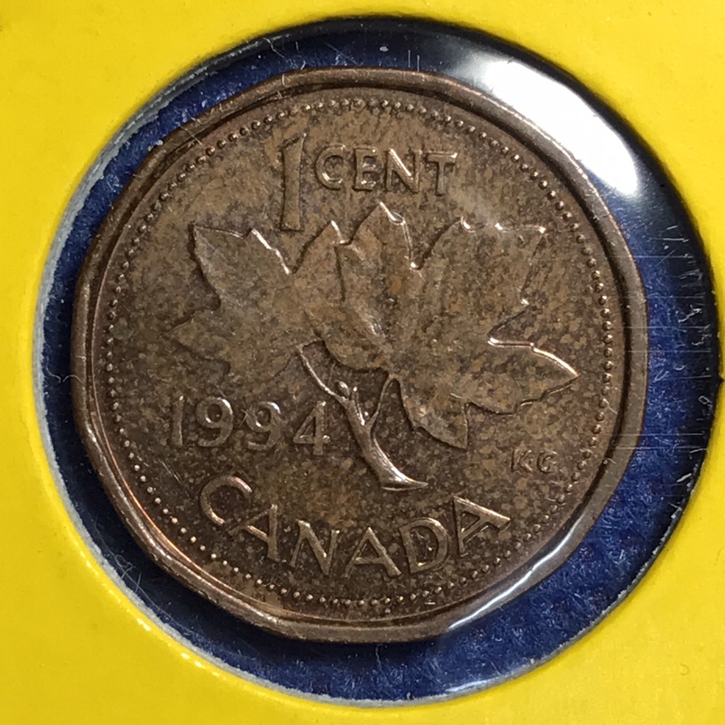 เหรียญรหัส14503 ปี1994 แคนาดา 1 CENT เหรียญต่างประเทศ เหรียญหายาก เหรียญสะสม
