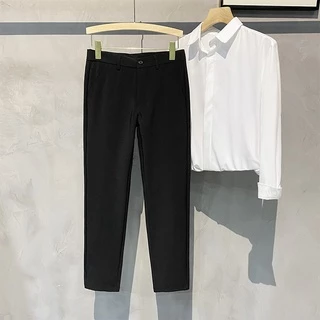 MNO.9 Pants men 6060 กางเกงสแล็คชาย 5 ส่วน สไตล์เกาหลี กางเกงทำงาน กางเกงนักศึกษา
