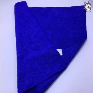 ผ้าเช็ดรถ ผ้าเช็ดเอนกประสงค์ ผ้าเช็ดแวกซ์ ผ้าไมโครไฟเบอร์สีน้ำเงิน 40*40 ซม. 300 GSM
