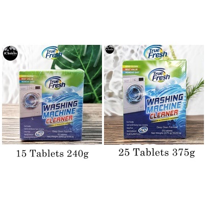 [True Fresh] Washing Machine Cleaner Deep Clean Formula 15 or 25 Tablets เม็ดทำความสะอาดเครื่องซักผ้า