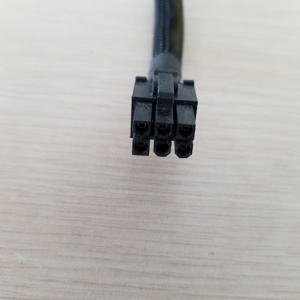 IDE Plus 4Pin to Graphics Card 6Pin Power Supply Cable Female to Male with Net Cover 20cm