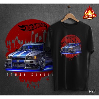 เสื้อเด็กหญิง - 🔥!!!มาใหม่ล้อร้อนGTR34SKYLINEเสื้อยืดแบบกําหนดเองUnisexผ้าฝ้ายพรีเมี่ยม🔥