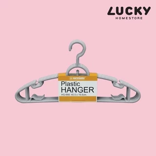 LUCKY HOME ไม้แขวนเสื้อทนแดด 6 ชิ้น (1 แพ็ค/ชุด 4 แพ็ค) ขนาด(กว้าง x สูง): 40.5 x 19.5 cm HG-666