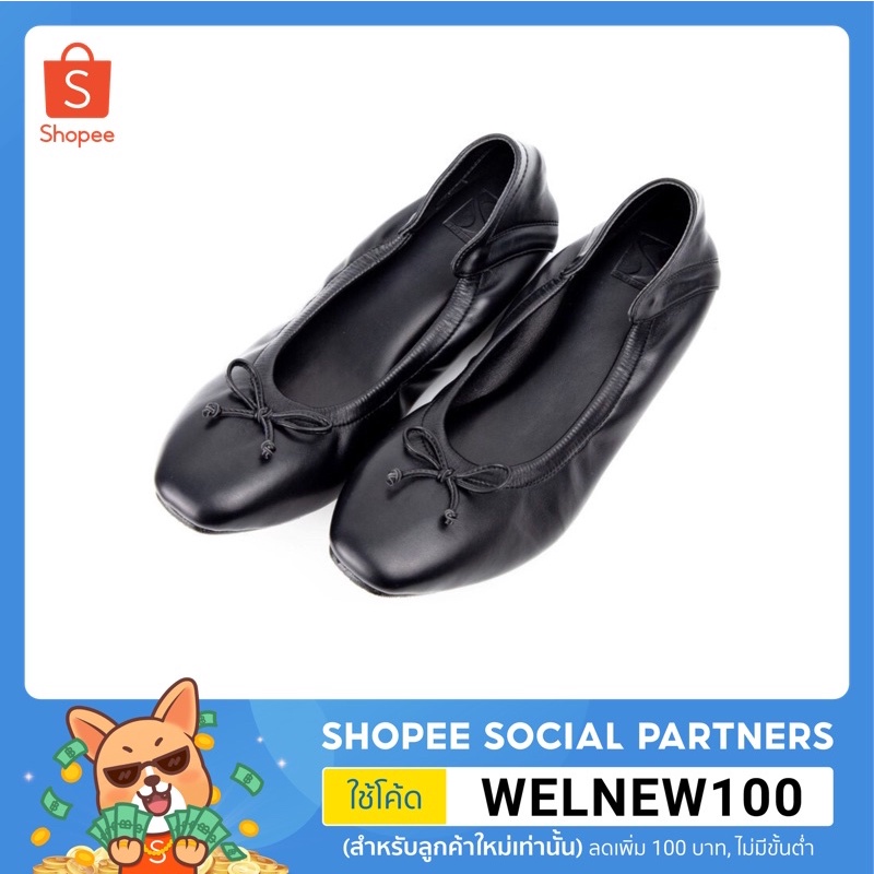 Sincera Brand (Premium Flat shoes)คัชชูสีดำ Black รองเท้าคัชชูส้นแบน คัชชูส้นเตี้ย หนังนิ่ม ใส่สบาย ไม่กัดเท้า