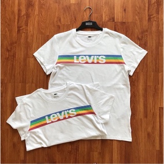 ⏸LEVIS WOMENS CLASSIC LOGO PERFECT TEE SHIRT เสื้อยืดคอกมแขนสั้น