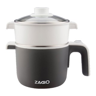 หม้อต้มไฟฟ้าอเนกประสงค์ ZAGIO รุ่น ZG-1754 ความจุ 1.2 ลิตร สีเทา