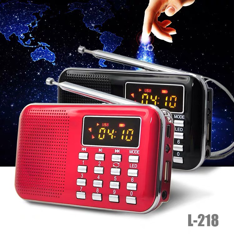ลำโพงวิทยุMP3 USB MICRO SD รุ่น L-218 (ไม่มีบทธรรมะให้น่ะครับ) รุ่นนี้ทันสมัย ขายดี
