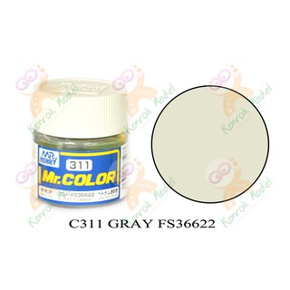 สีสูตรทินเนอร์ Mr.hobby Mr.color C311 Gray FS-36622 Semi-Gloss 10ml