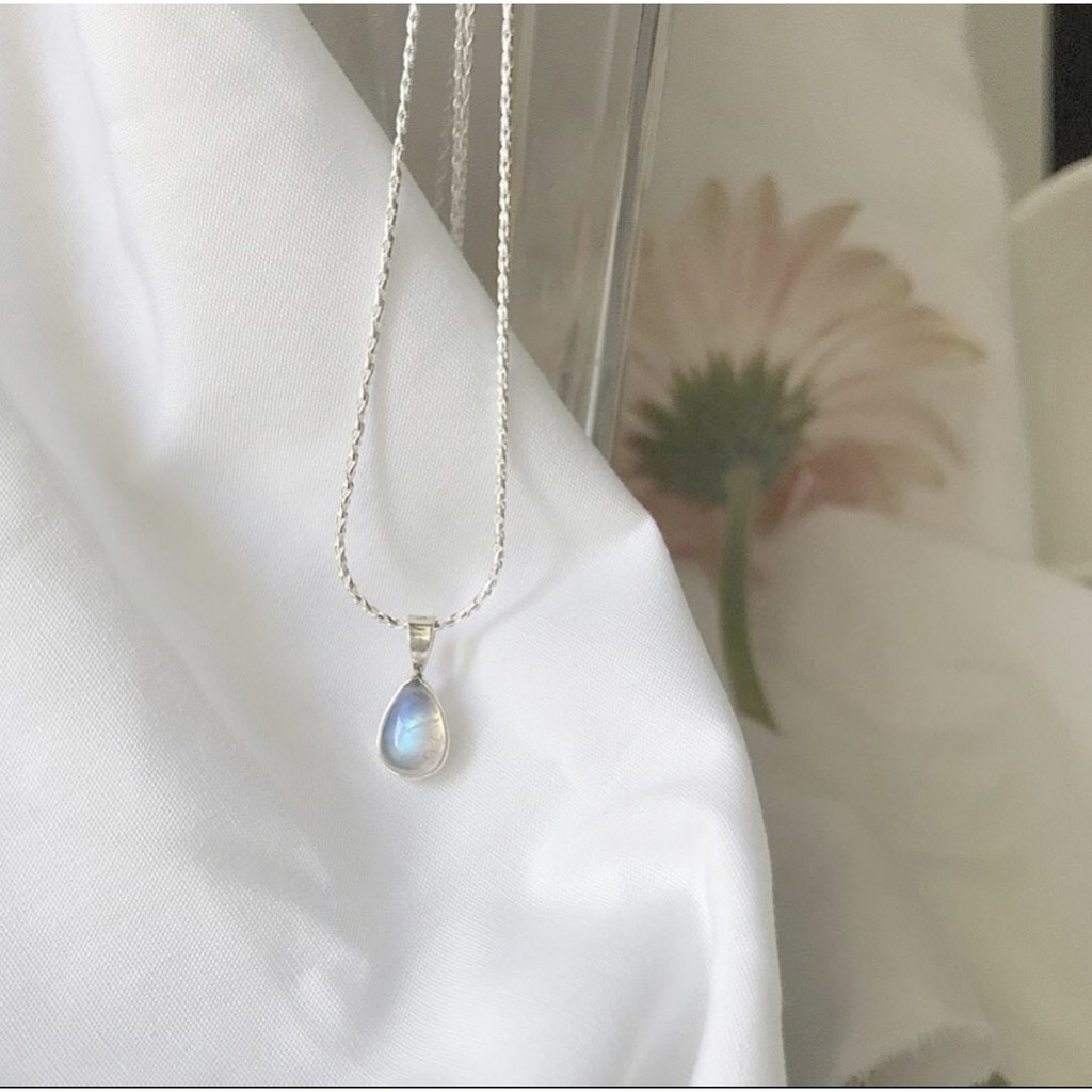 Winterwinter Jewelry Silver925 : เครื่องประดับเงินแท้ สร้อยคอ ทรงหยดน้ำ