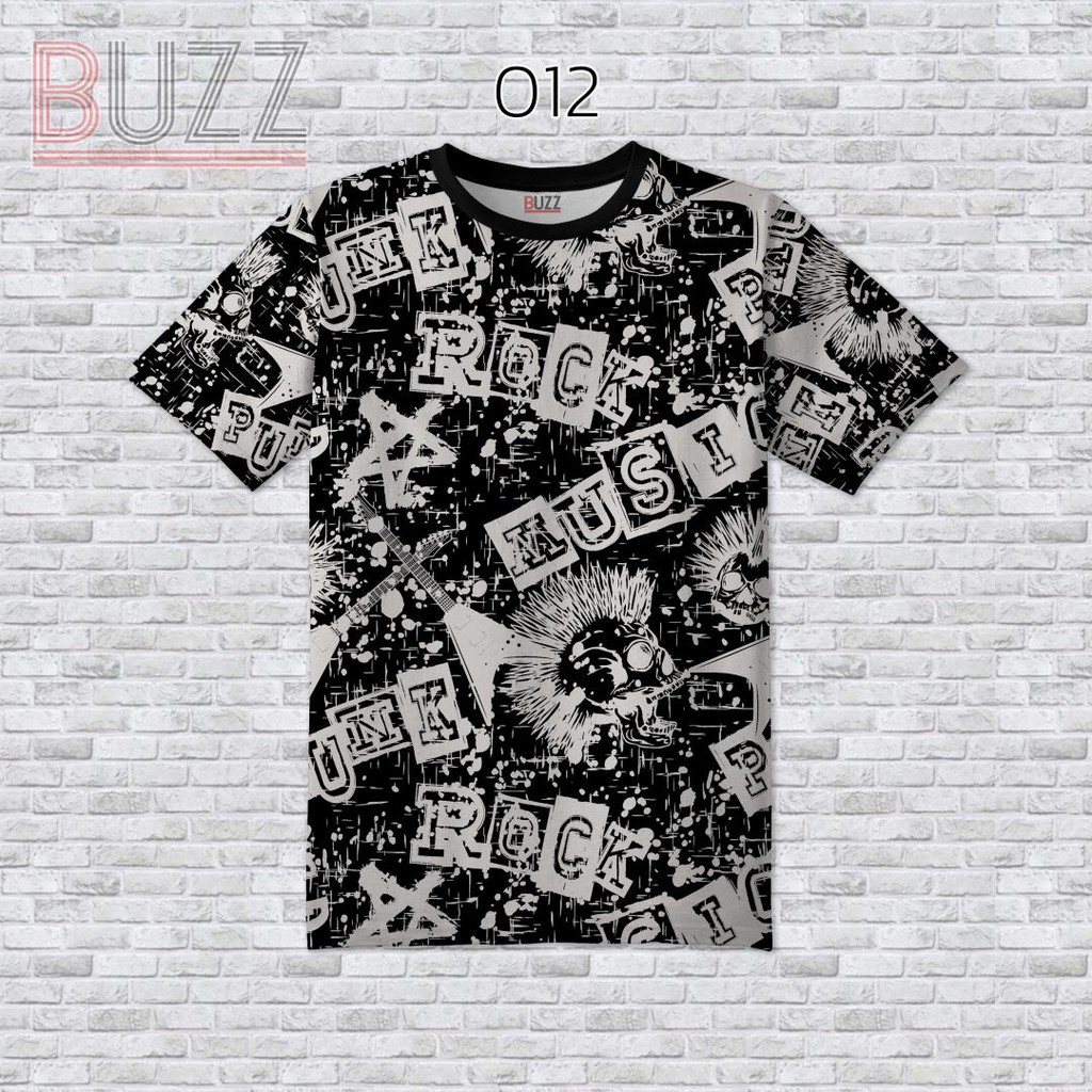 [S-4XL] เสื้อยืดแฟชั่น พิมพ์ลาย หน้า-หลัง ใส่ได้ทั้ง ชาย หญิง สาวอวบ อ้วน บิ๊กไซส์ BUZZ-012