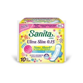 Sanita Soft & Fit 24.5cm / แซนนิต้า ผ้าอนามัย ซอฟท์ แอนด์ ฟิต 24.5ซม. (ผิวสัมผัสนุ่ม สำหรับกลางวัน)