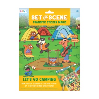 set the scene transfer stickers magic เซตสติ๊กเกอร์ลอกลาย ลาย Lets Go Camping