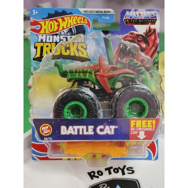 HOT WHEELS MONSTER TRUCKS BATTLE CAT MASTER OF UNIVERSE 2021