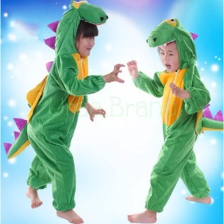 Kids Clothing ชุดแฟนซี ชุดแฟนซีเด็ก ชุดไดโนเสาร์ ชุดเด็ก ชุดแฟนซีเด็ก ชุดกบ เสื้อผ้าเด็ก รุ่น ชุดสัตว์ Dinosaur (สีเขียว