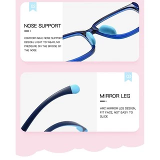 เเว่นตากรองแสงเด็ก เเว่นตาเด็ก เเว่นถนอมสายตา แว่นตา แว่นตากรองแสง สีฟ้า จากจอคอมหรือมือถือ Anti Blue Light Glasses