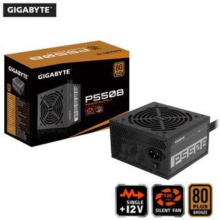 POWER SUPPLY (อุปกรณ์จ่ายไฟ) GIGABYTE 550W P550B / P650B (80 Plus Bronze)