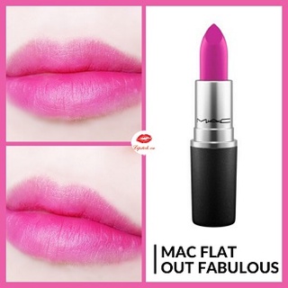 ค่าส่ง18฿ทั่วไทย !! แบ่งขายลิปสติก MAC LIPSTICK สี FLATOUTFABULOUS  0.5 G. แบ่งขายใส่กระปุก แถมแปรงทาลิปฟรี แท้100%