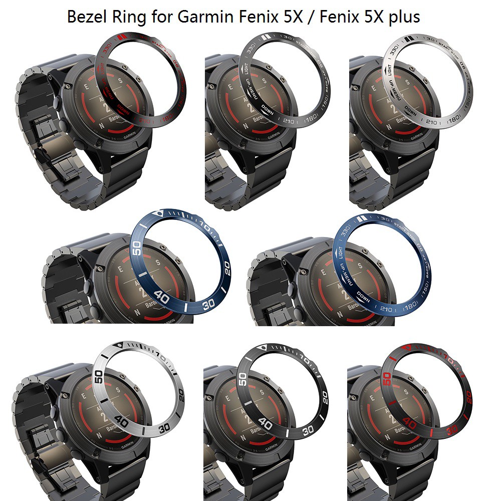 อุปกรณ์เสริมสําหรับ Garmin Fenix 5X / 5X Plus นาฬิกาข้อมือสแตนเลส