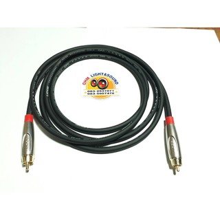 สายสัญญาณ RCA TO RCA แดง  6 mm อย่างดี หัวและสายยี่ห้อLIDGE หุ่มท่อหดทุกจุด เครื่องเสียง แจ็ค กีต้าร์ สายไมค์