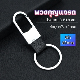 HotMind พวงกุญแจรถ พวงกุญแจ พวงกุญแจโลหะ + หนัง car keychain