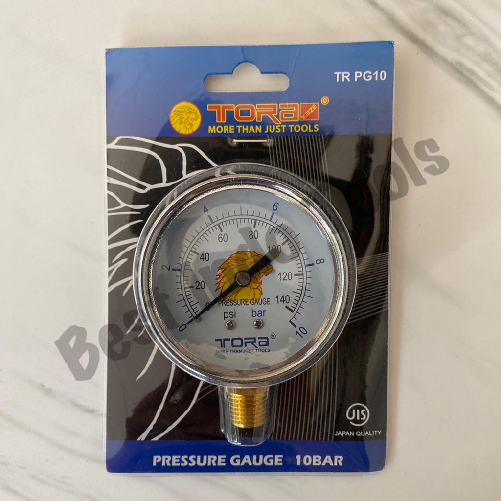 PRESSURE GAUGE TORA 6 / 10 / 16 / 25 BAR MANOMETER / เครื่องมือกดดันลม 6BAR 10BAR 16BAR 25BAR AIR ME