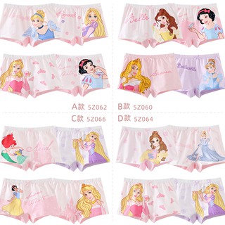 Disney Girls Underpants Boxer กางเกงขาสั้นเด็ก Cotton Kids Baby Little Girls Boxer Shorts Princess Underwear