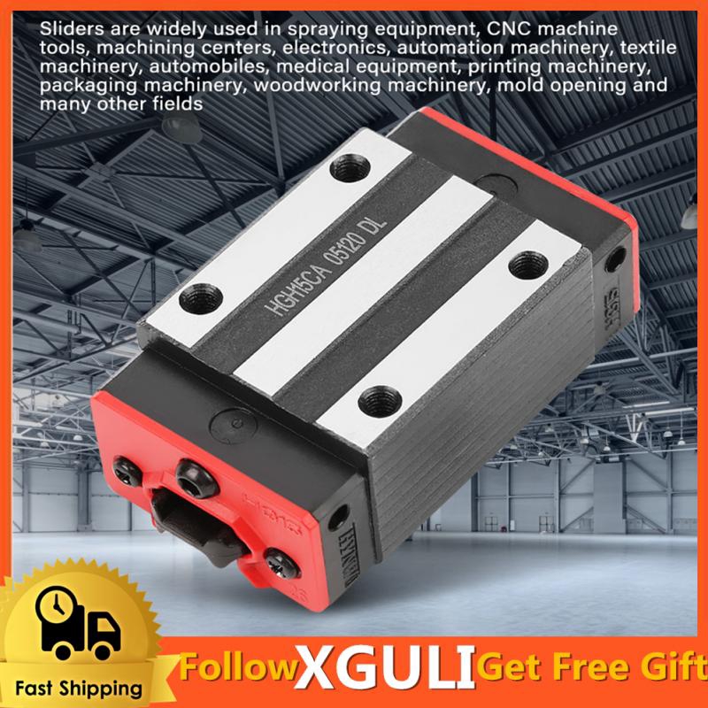 XGULI HGH15CA Mini Linear Motion Guide Rail Slider Bearing Steel ...