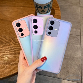 เคสโทรศัพท์มือถือแบบแข็ง ผิวด้าน กันกระแทก กันรอยเลนส์กล้อง สําหรับ Vivo V23 pro V23pro V23E V23 E V 23 V21 E V21e V 21e X70 pro plus X70pro+ X 70