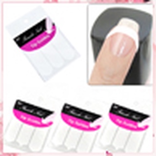 &lt;WholeSale&gt; 48Pcs French Stencil Nail Art Form Fringe Guides Manicure DIY Stickers Tips Decor