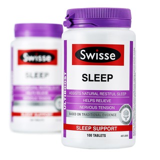 Swisse Ultiboost Sleep 100cap อาหารเสริมสำหรับผู้ที่มีปัญหาเรื่องการนอน