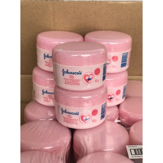 จอห์นสัน เบบี้ ครีม Johnsons baby cream ขนาด 50กรัม กระปุกสีชมพู